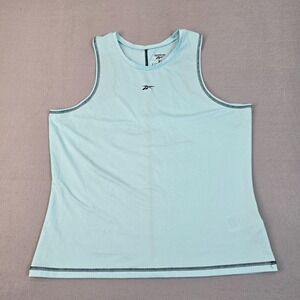 Reebok Speedwick Tank Top Women's XL Light Blue Sleeveless Athletic Workout Gym